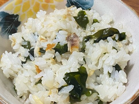 さばとわかめの混ぜご飯♪